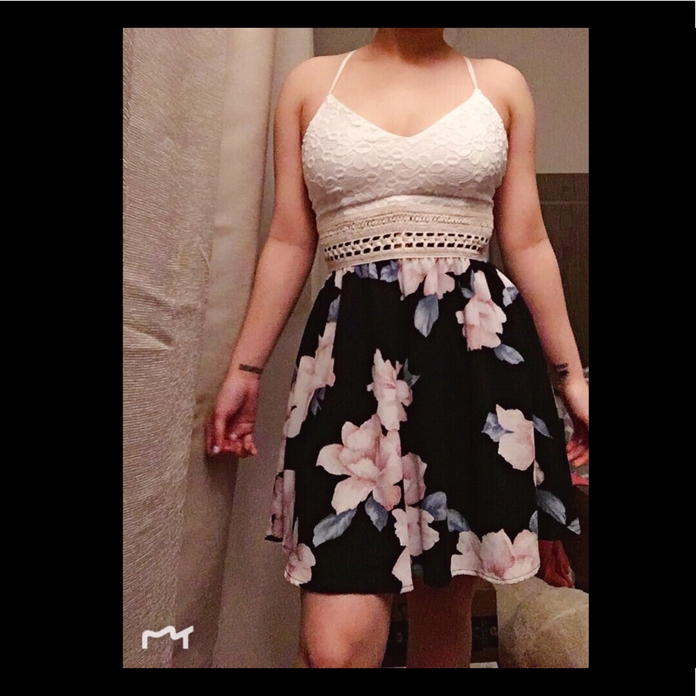 Mini Flower Print dress .